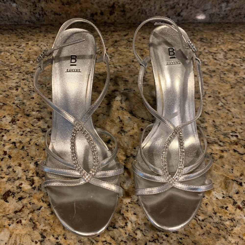 Silver High Heels
